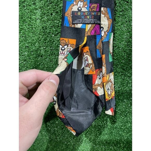 Lot Of 2 Vintage 90’s Looney Tunes Mania Ties Bugs Daffy Tweety RoadRunner Taz - Picture 11 of 11